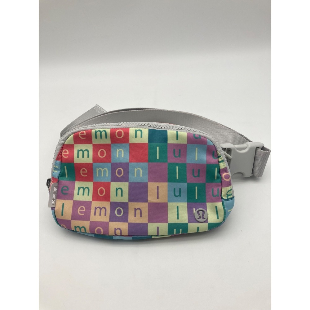 Lululemon Everywhere Belt Bag 1L Wordmark Grid Multi Checkered Crossbody LU9B48S